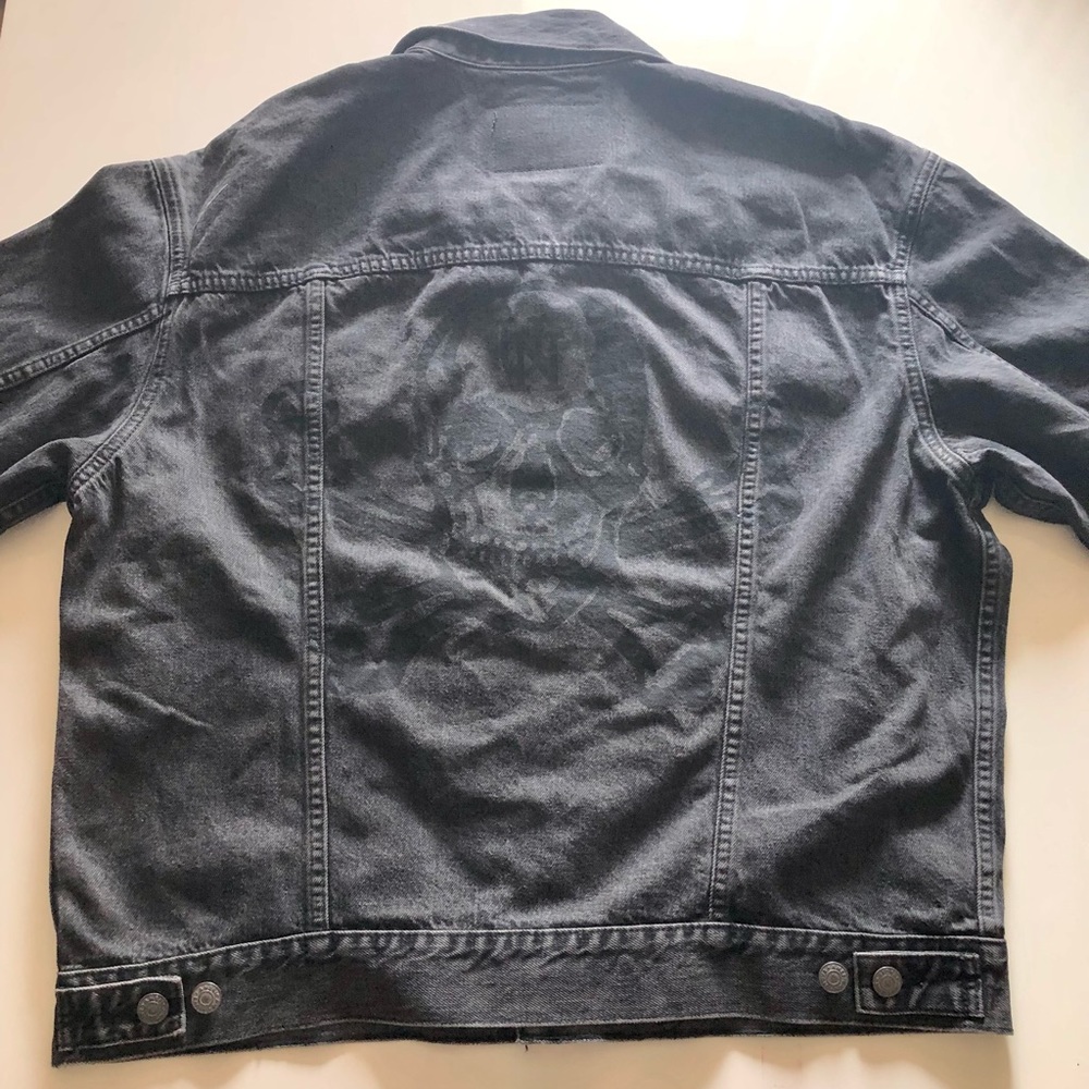 American Eagle x Urban Necessities Black Denim Jacket - Picture 4 of 6